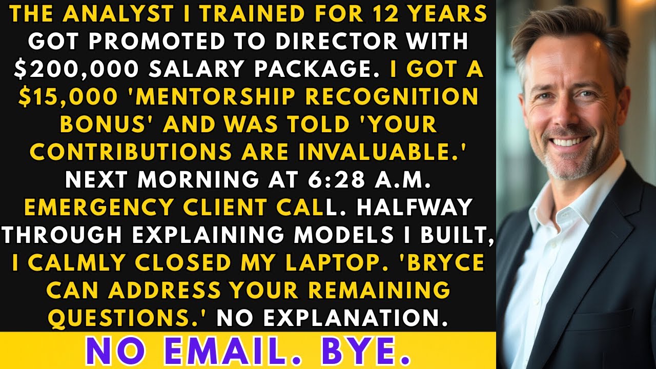 Analyst I Trained 12 Years Got $120k Raise. I Got $15k. Friday Morning...