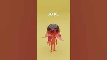 Amazing Clothes Simulation 0.1 KG Vs 100 KG #blender #clothsimulation #3danimation