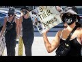 ✅  Vanessa Hudgens and GG Magree wear matching masks for Black Lives Matter protest in Hollywood