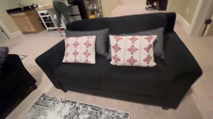 Naomi Home Raelynn Button Tufted Sofa Affordable Black Modern Sofa (Loveseat/Sofa, Black)