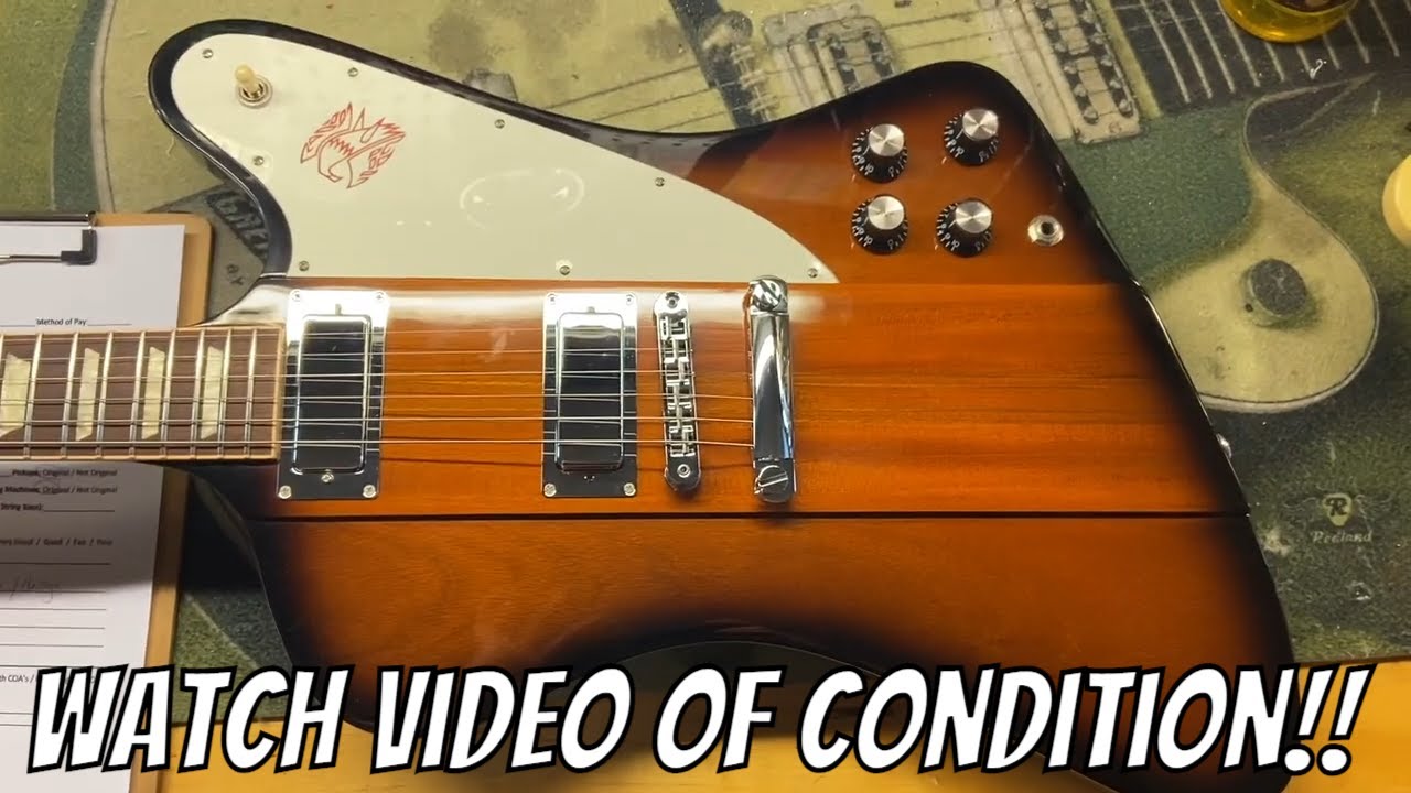 2016 Gibson Firebird V T Vintage Sunburst - YouTube