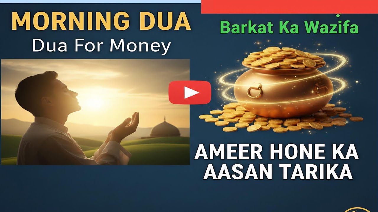 Morning Dua | Dua For Money: Barkat Ka Wazifa 🚀 Ameer Hone Ka Aasan Tarika 
