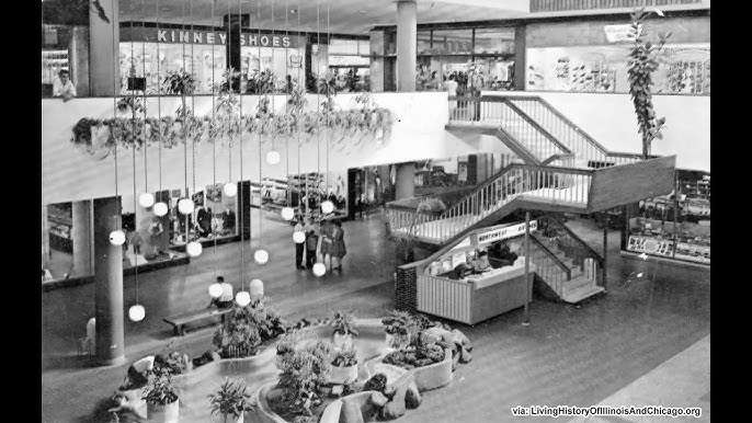 Omg, Woodfield Mall waayyyy back in the day when there use to be a  fountain, waterfall & fish to look at in the center…
