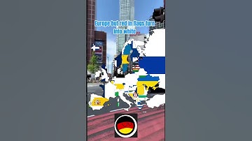 Europe but red in flags turn into white #geography #geographymapping #mapping