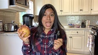 KITCHEN SMOKE SESH UPDATE + EATING MANGOS BEFORE SMOKING!!