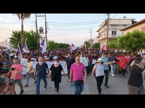 Η μεγάλη πορεία μεταναστών εργατών γης στη Νέα Μαλωλάδα