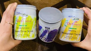 DERMACOS Dermapure Facial Kit || Guava Glow Scrub ||Hexagonal Cleanser ||Hydroxy Clay Honest Review