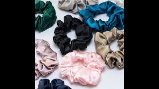 DIY Satin Silk Scrunchies How To Make Scrunchies For Sale. How To Make A ScrunchiesAt Home