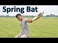 Spring bat    playing cricket with spring bat 
