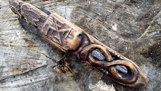 ⁣Деревянные ножны своими руками.DIY Wooden Knife Sheath.Резьба по дереву.
