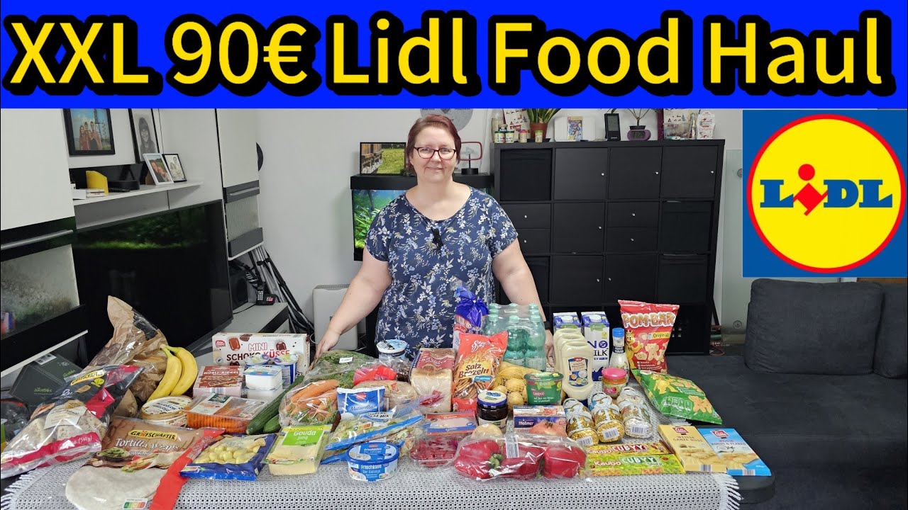 XXL Lidl Wochenend Foodhaul für 90€ was ist alles in den Einkaufstaschen? Lasst euch inspirieren!