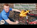 Bike touring basics   rear bike rack install