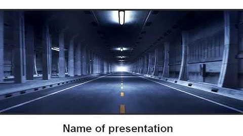 Underground Tunnel PowerPoint Template by PoweredTemplate.com