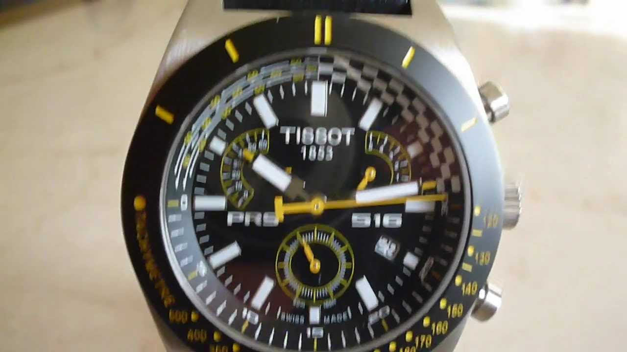 Tissot PRS 516 retrograde swiss made - YouTube