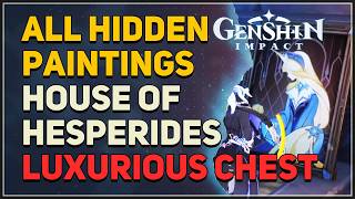 All Hidden Paintings Luxurious Chest Puzzle in House of Hesperides Snezhnaya Genshin Impact 7.0 screenshot 2