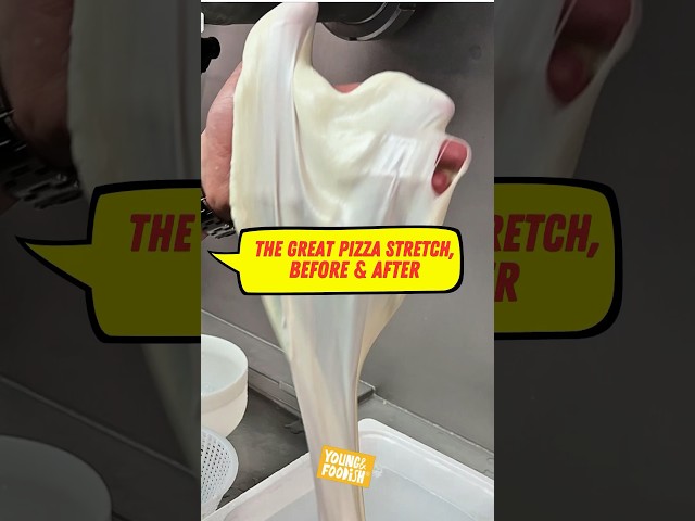 The great pizza cheese stretch