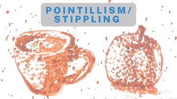 5 Minute Pointillism/Stippling Tutorial - Painting & Brushstrokes Tips