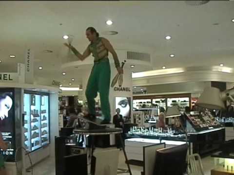 Circus Act in House of Fraser Manchester.