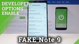 Developer Options In Clone Of Samsung Note 9 - Enable Oem Unlocking Usb Debugging