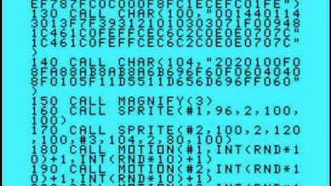 TI-99 BASIC Musings v5.0