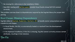 Solving Lost SVG Data When Reading with Svg.Net Outside Visual Studio