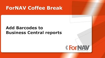 Add Barcodes to Business Central reports