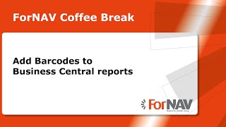 Add Barcodes To Business Central Reports