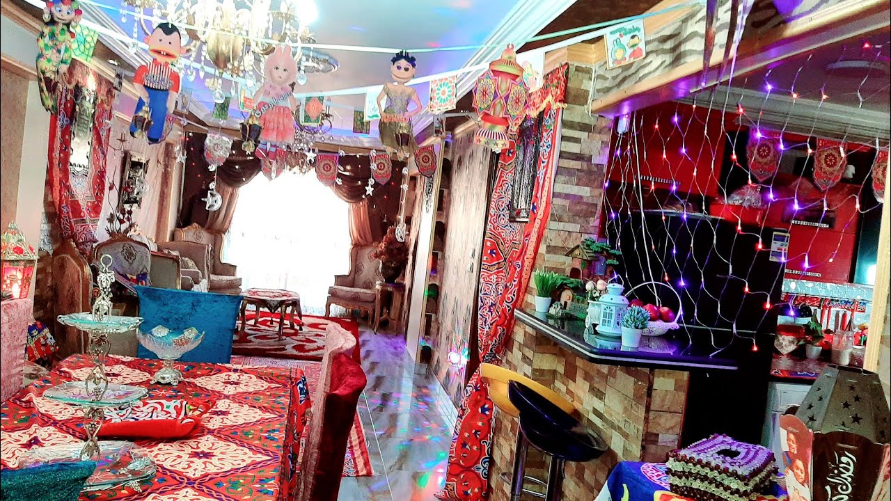 جوله كامله فى شقتى بعد زينة وفرش خيامية رمضان/مع حياة شيرى