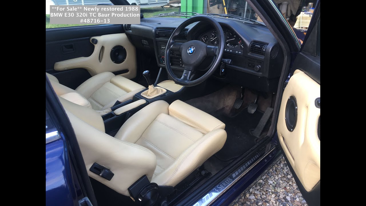 **For Sale** Newly restored 1988 BMW E30 320i TC Baur Production #48716 ...
