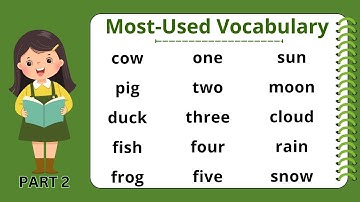 MOST-USED ENGLISH VOCABULARY WORDS (Part 2) I Read along with me I with Teacher Jake