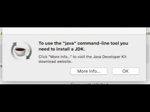 to use the java command line tool mac pop up