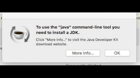 To use the "java" command-line tool you need to install a JDK. El Capitan OS X FIX