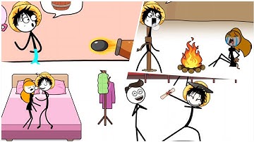 GoMu GoMan –One Stickman. Too Many Problems | All Levels Game Walkthrough (Funny Moments) 