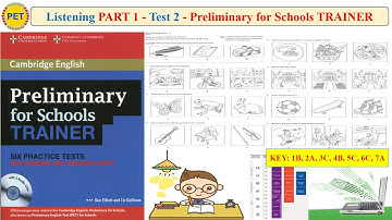 Preliminary for Schools TRAINER Listening Part 1 Test 2 (Transcript + Key)