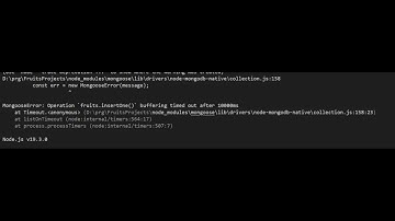 MongoParseError: buffering timeout after 1000ms || two fixes