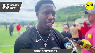 Steelers OTAs: Joey Porter Jr. learning from Donte Jackson, Cam Sutton & wants to lead in 2024