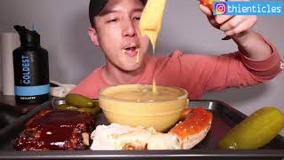 Mukbangers Eating Too Much Cheese Sauce