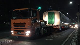 株式会社総合車両製作所(J-TREC)からE7系F43編成6号車E726-343両が陸送！【令和3年7月6日火曜日、J-TREC〜道路内のJ-TREC引き込み線間まで】