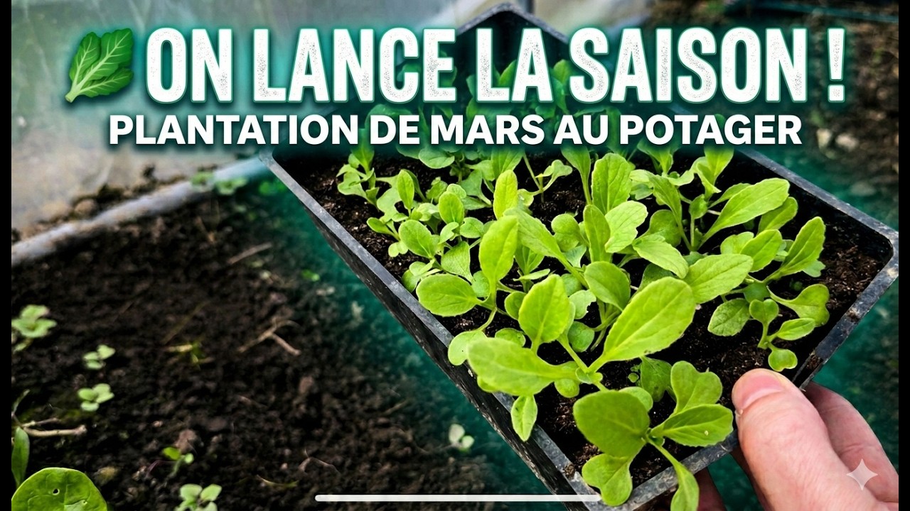 🥬 On lance la saison ! Plantation de mars au potager
