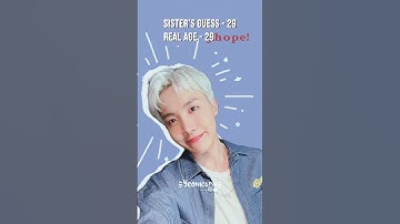 My sister Guessing BTS Age #kpop #bts #guesstheage #fypシ
