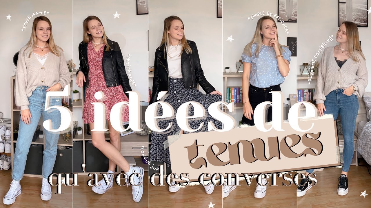 5 casual outfit ideas only with converse