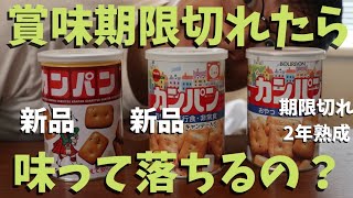 期限後2年の熟成カンパンと新品のカンパン食べ比べてみた