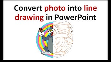 Turn photo into line drawing in PowerPoint | Hindi