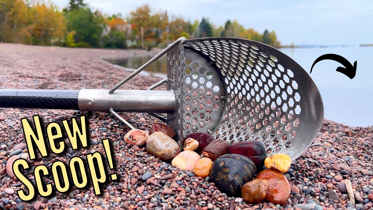 Finding UNDERWATER minerals w/ NEW rockhounding scoop // Lake Superior  Rocks 