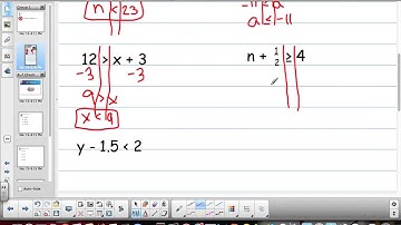 8 7 Solving Inequalities using Addition and Subtraction