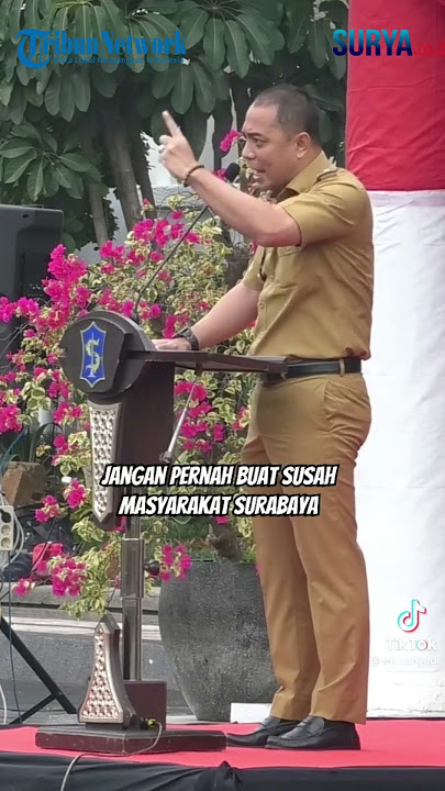 Wali Kota Surabaya Eri Cahyadi Marahi ASN Ingatkan Tak Lakukan Pungli. Siap Pidanakan Pelanggar