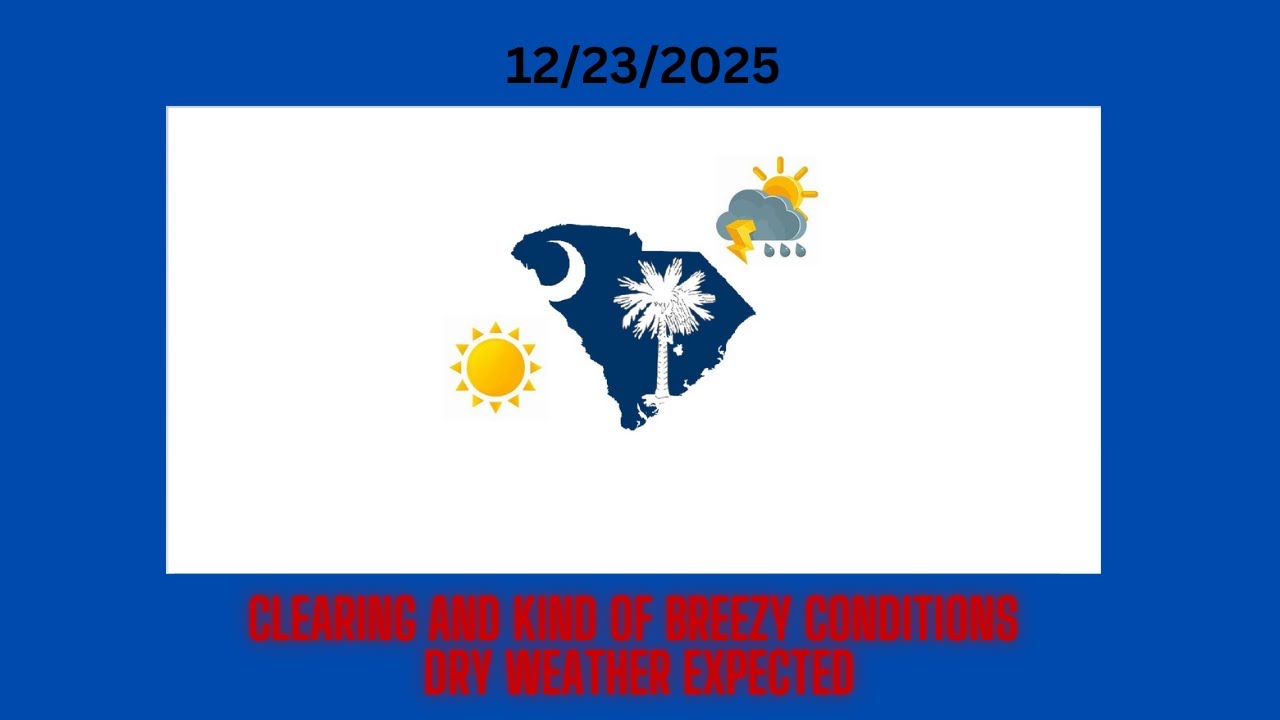 Clearing And Kind of Breezy Conditions With Dry Weather Expected for ...