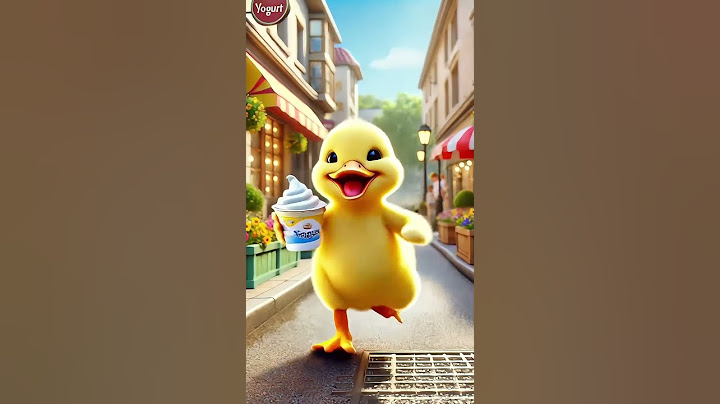 The Little Yellow Duck Was So Happy To Buy Ice Cream#cartoon #duckstory #funny