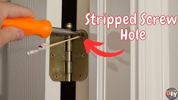 How to fix stripped screw holes in wood