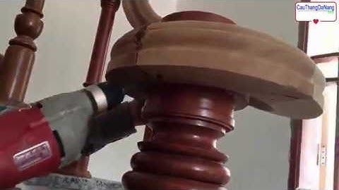 Tay vịn cầu thang gỗ Đà Nẵng - 0935.221.588